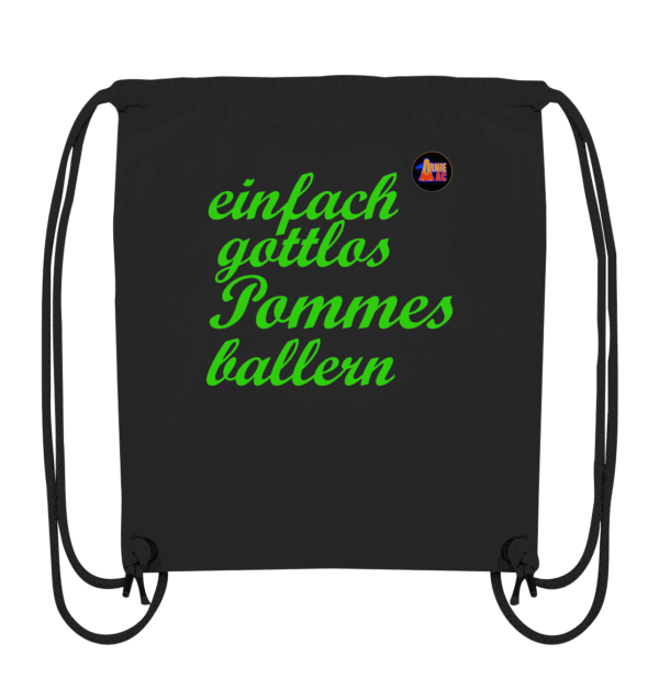 Arnie Mac Pommes ballern - Organic Gym-Bag