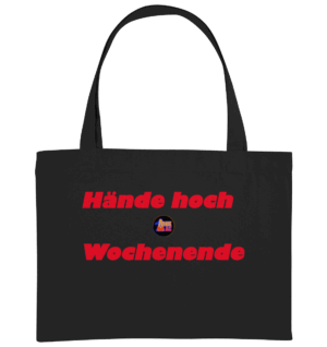 Arnie Mac Hände hoch Wochenende - Organic Shopping-Bag
